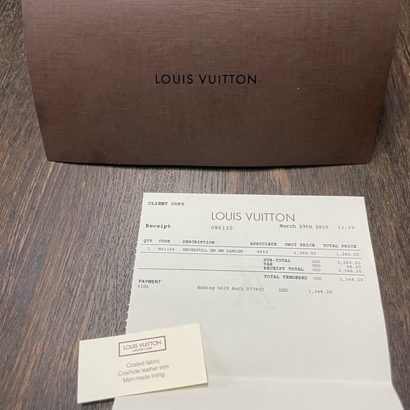 Authentic Louis Vuitton neverfull MM - Picture 5 of 16